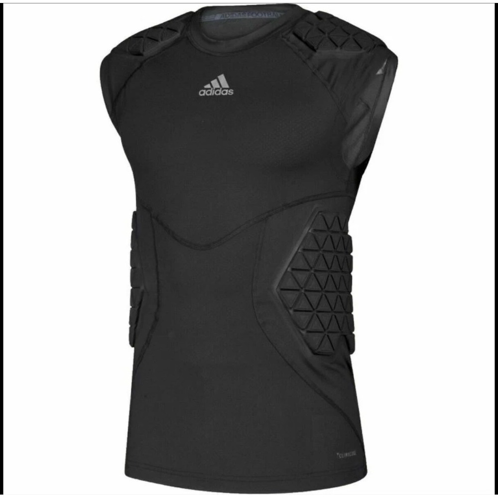Adidas Alphaskin Force 5 Football Padded Compression Shirt Black Size M NWT